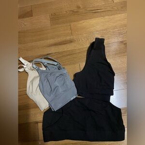 bundle of 4 nursing bras • one is also a pumping bra